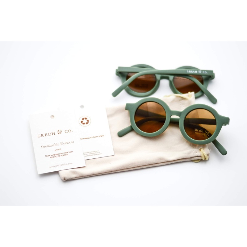 Grech & Co. Sustainable Kids Sunglasses with Matte Finish | Fern