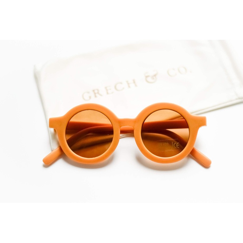 Grech & Co. Sustainable Kids Sunglasses with Matte Finish | Golden