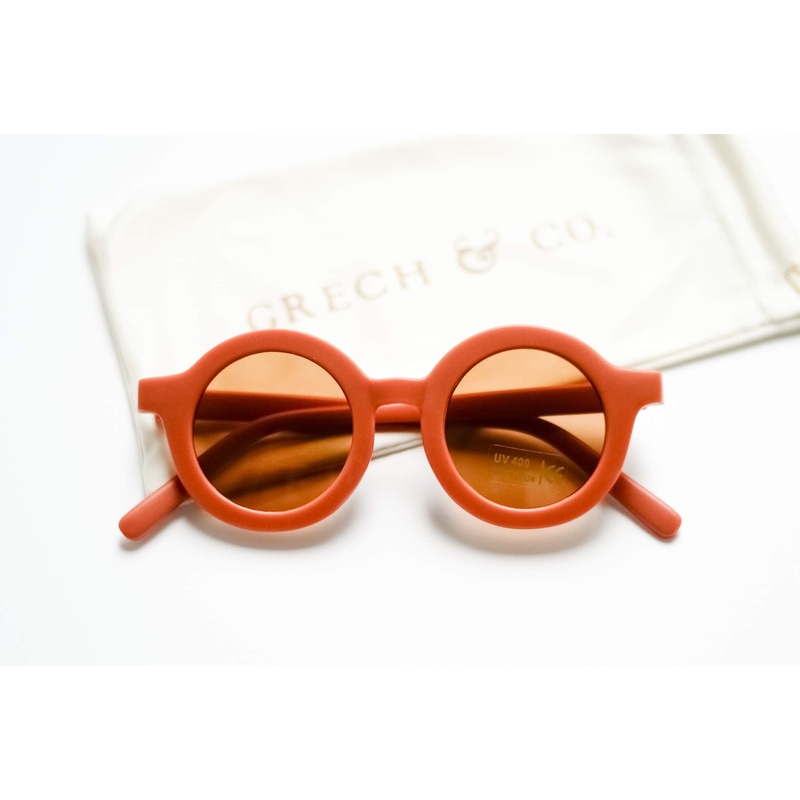Grech & Co. Sustainable Kids Sunglasses with Matte Finish | Spice
