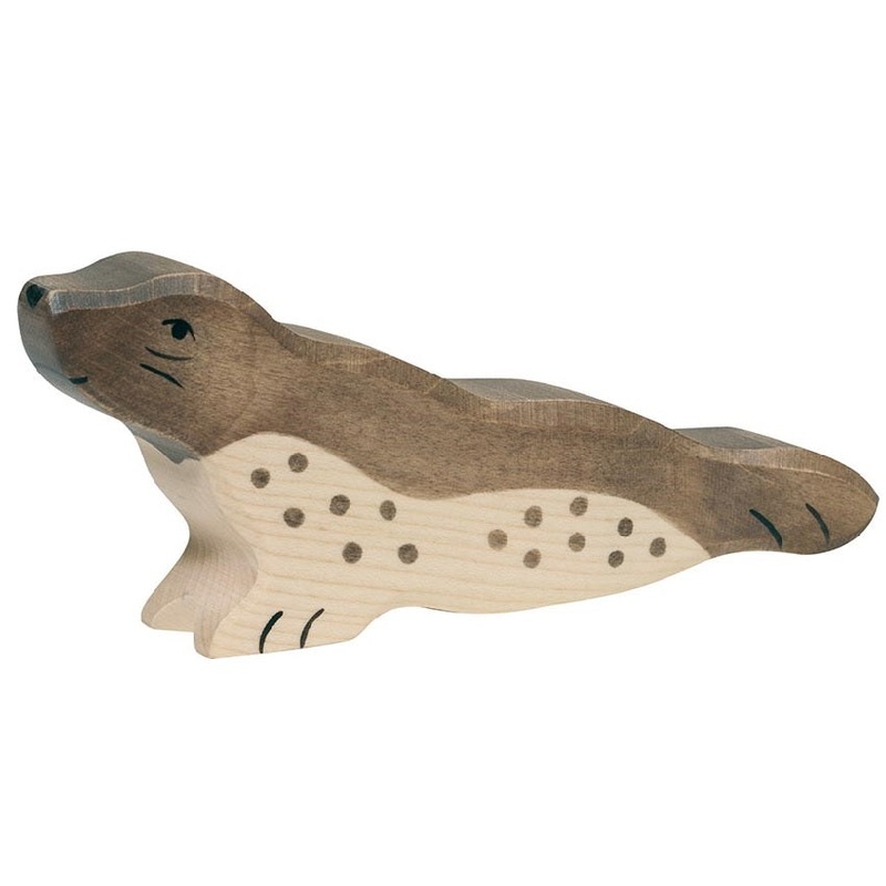 Head Forward Seal Wooden Figure