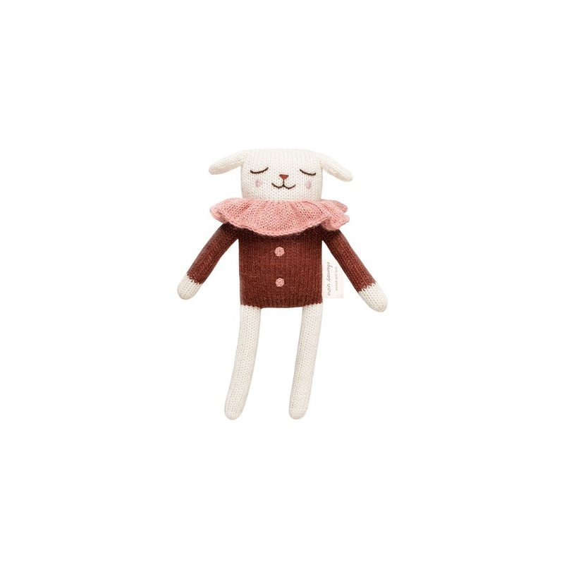 Lamb Knitted Toy in Sienna Blouse