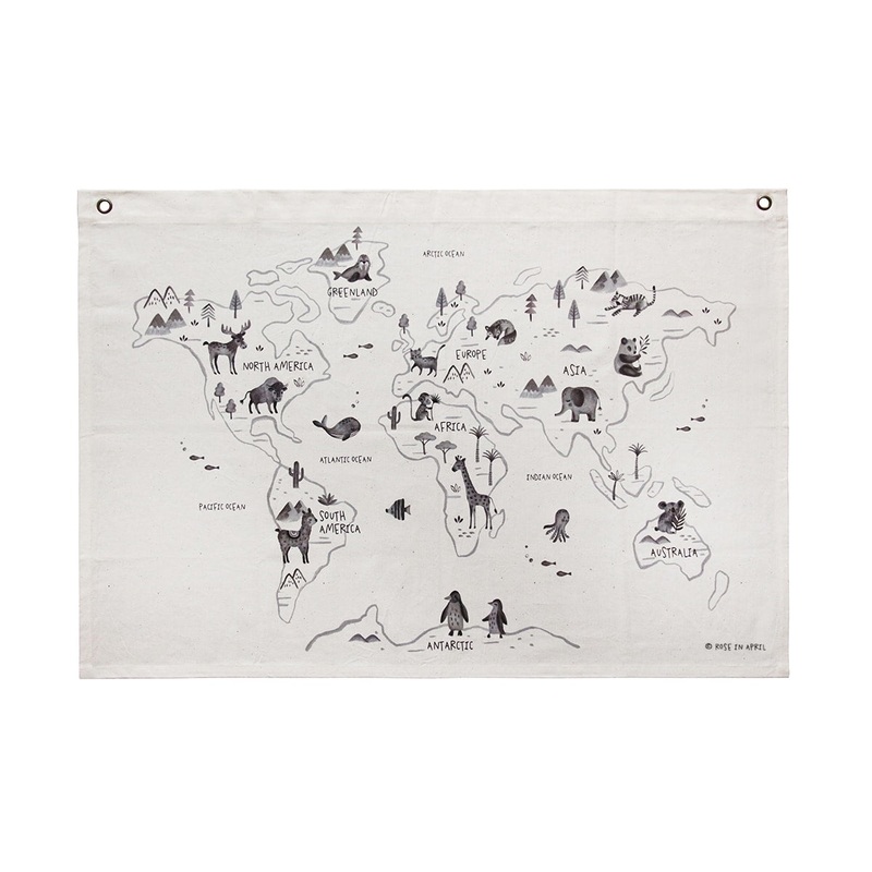 The World Map by Rose in April