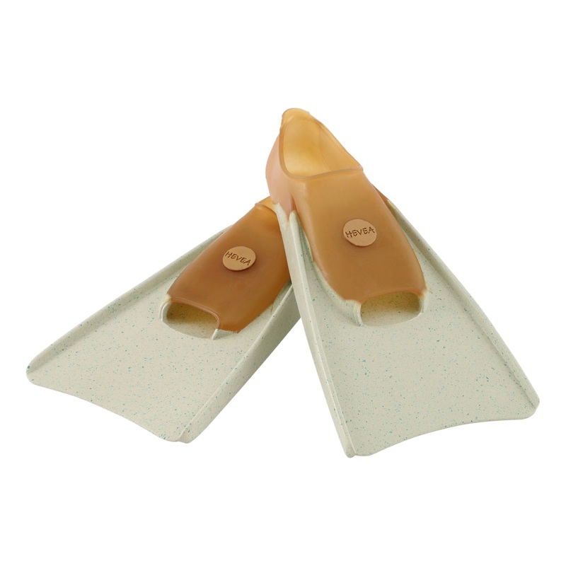 100% Pure Natural Rubber Fins in Mottled Minty Green