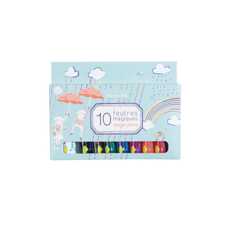 Box of 10 Magic Felt Pens