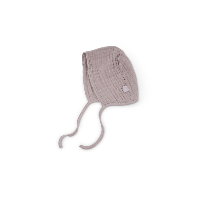 Cotton Muslin Baby Bonnet | Blush