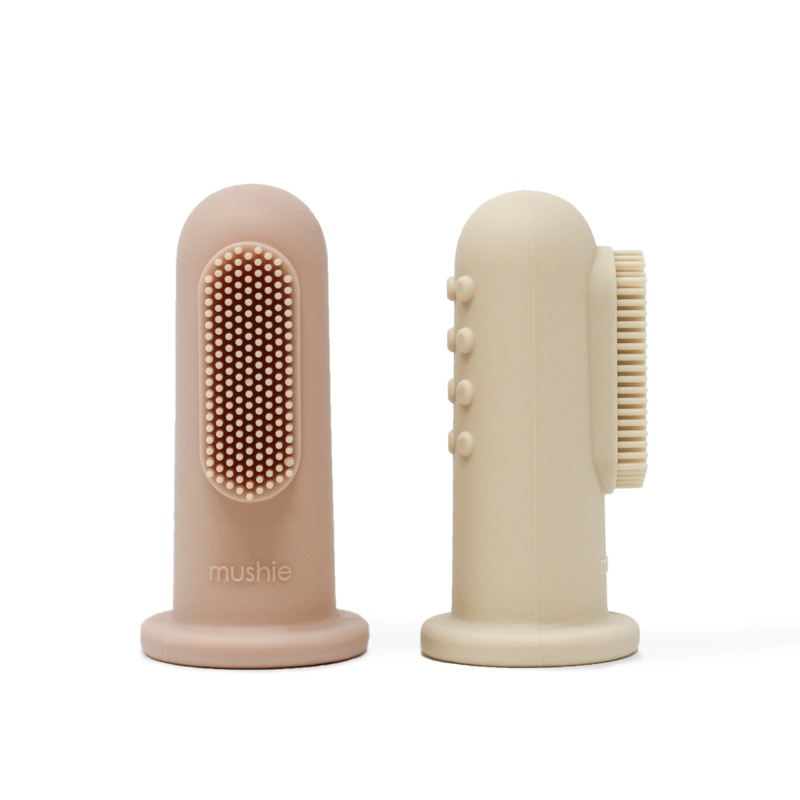 Finger Toothbrush | Blush/Shifting Sand