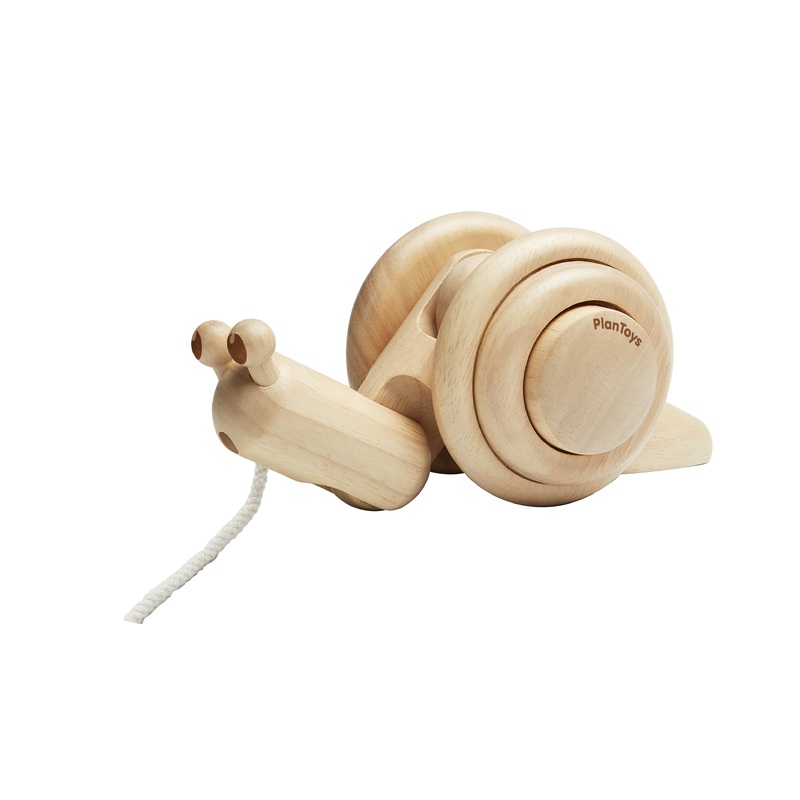 Pull Along Snail | Natural