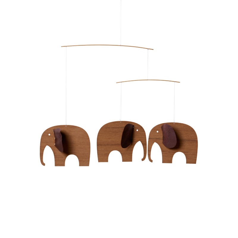 Baby Elephants 3, Mini Wood Mobile