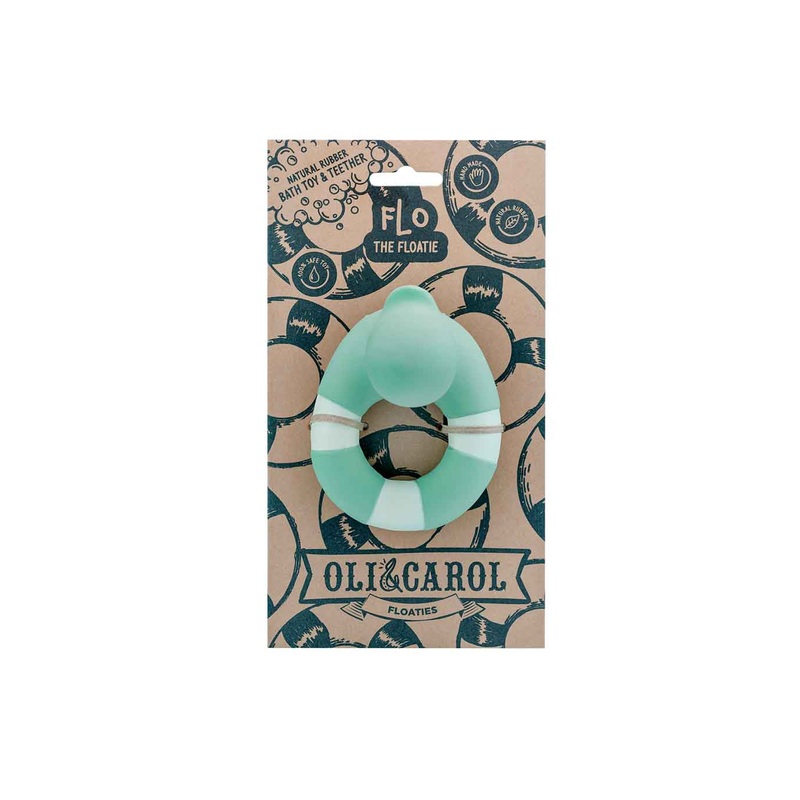 Flo The Floatie Mint 100% Natural Rubber Teether