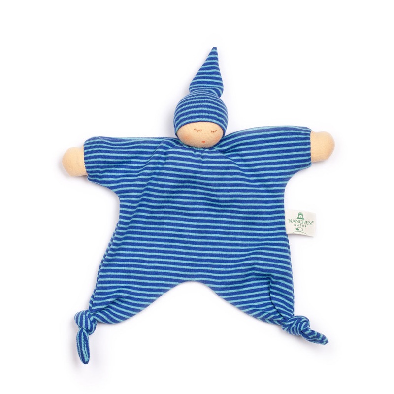 Organic Cotton/Wool Doll Comforter | Blue Moon
