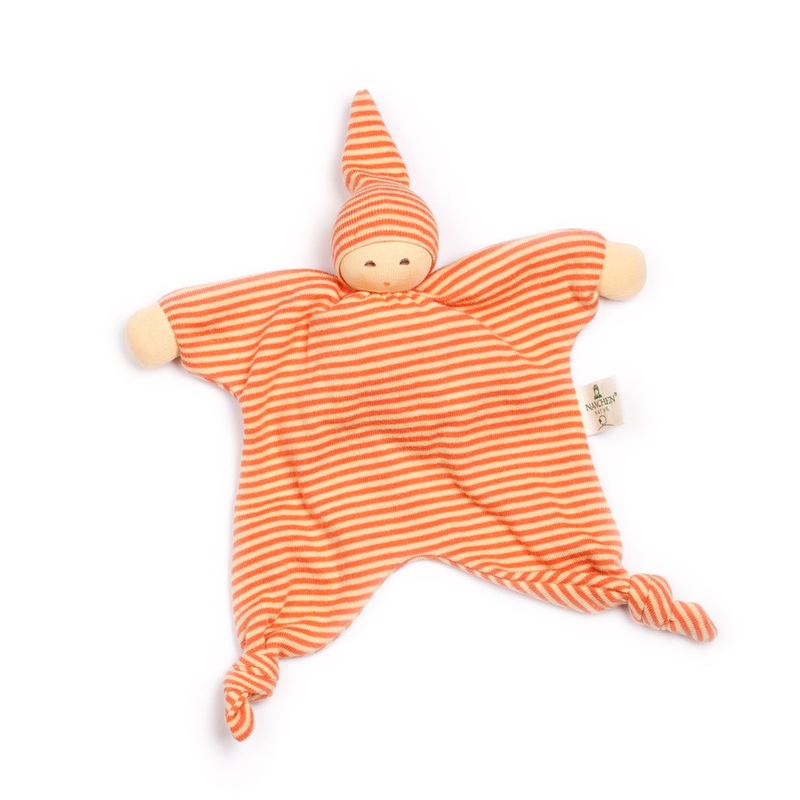 Organic Cotton/Wool Doll Comforter | Orange Sun