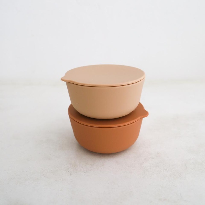 Rommer Silicone Bowl Set – Cinnamon/Nude