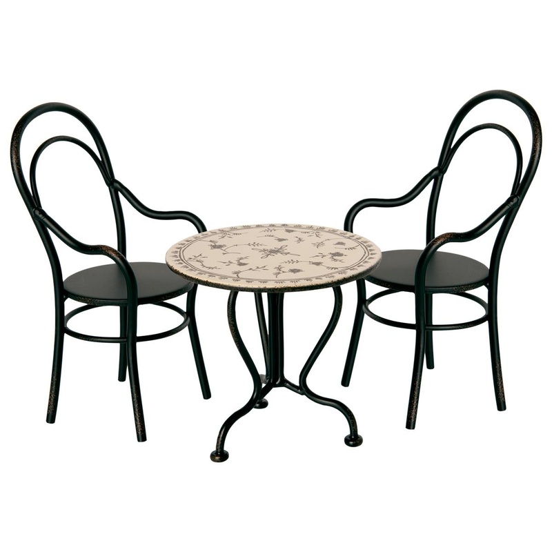 Maileg Dining Table Set with 2 Chairs