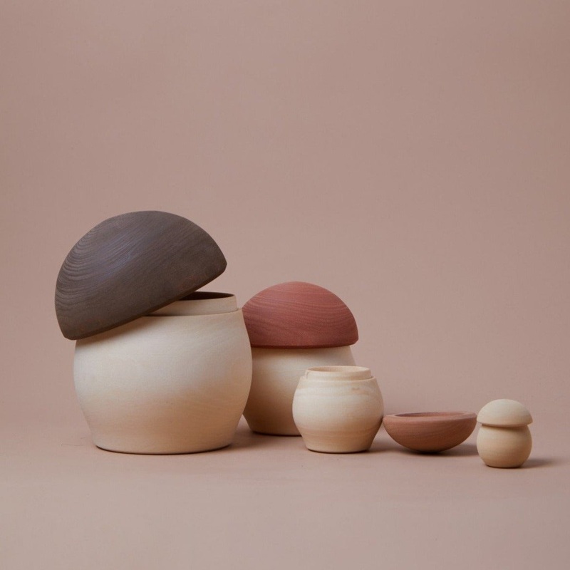 Matryoshka Nesting Mushroom Set
