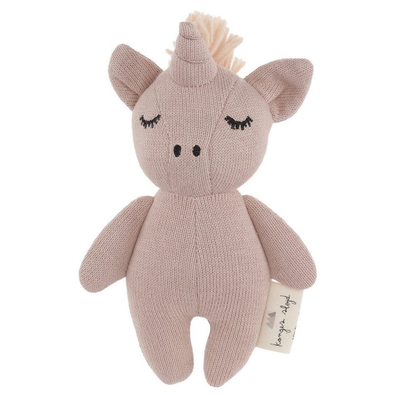 Organic Cotton Mini Unicorn Rattle