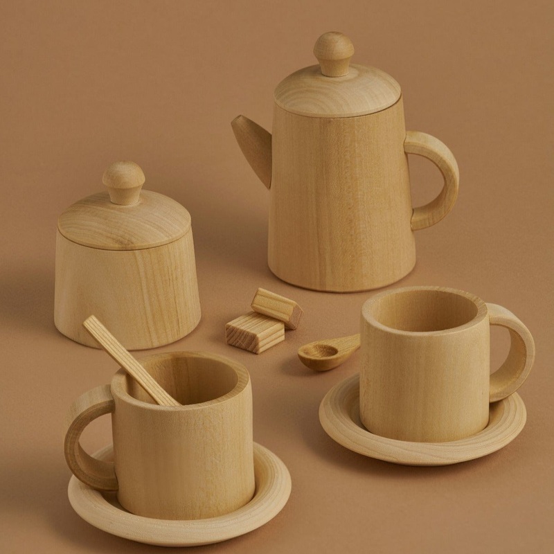 Wooden Tea Set – Natural