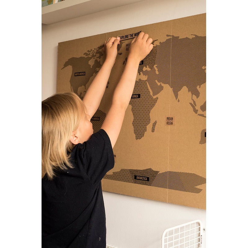 Koko Cardboard – DIY Map Of the World