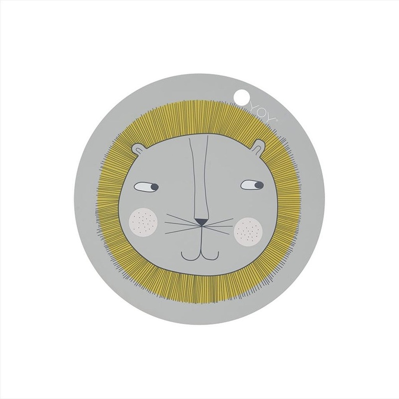 Lion Placemat | Light Grey
