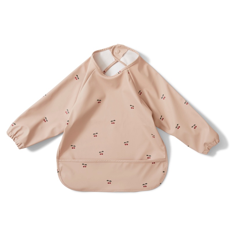 Long Sleeve Dinner Bib | Cherry