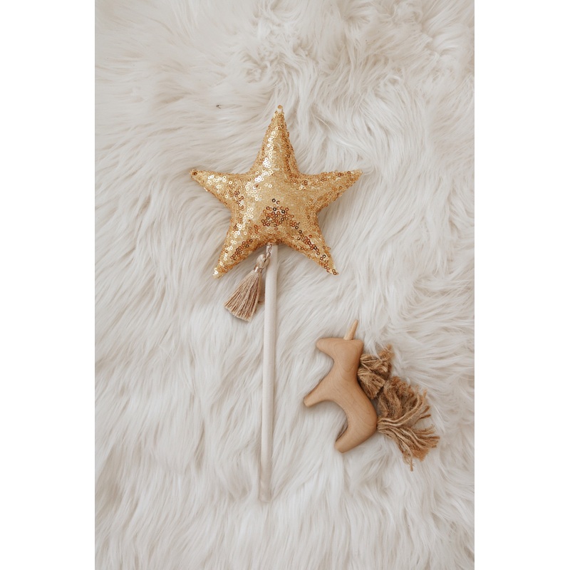 Magic Wand | Gold Sequins