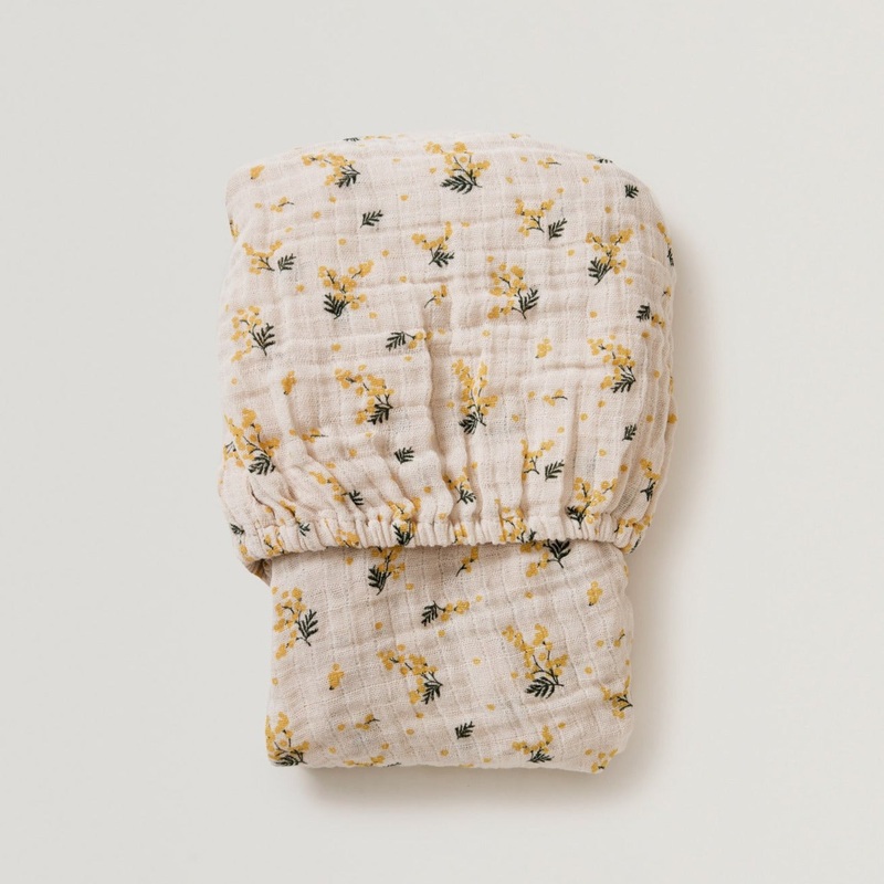 Mimosa Junior Muslin Fitted Sheet