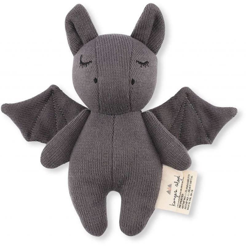 Organic Cotton Mini Bat Rattle
