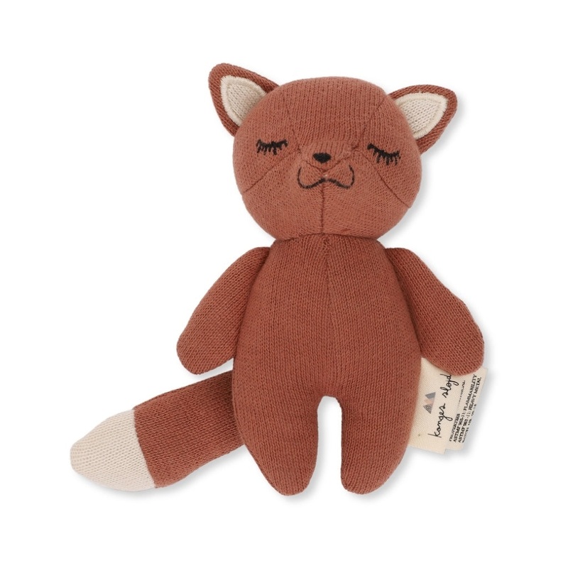 Organic Cotton Mini Fox Rattle