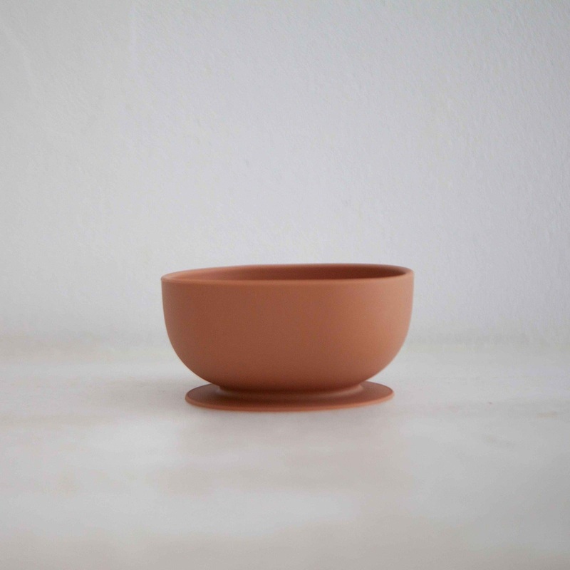 Silicone Suction Bowl | Cinnamon