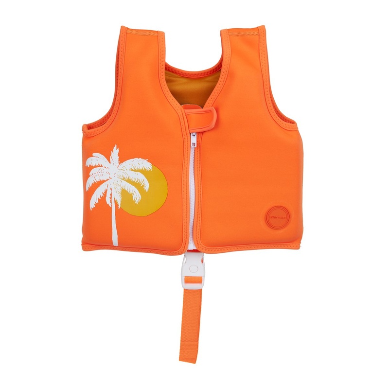 Swim Vest Desert Palms | Neon Pomelo 1-2Y
