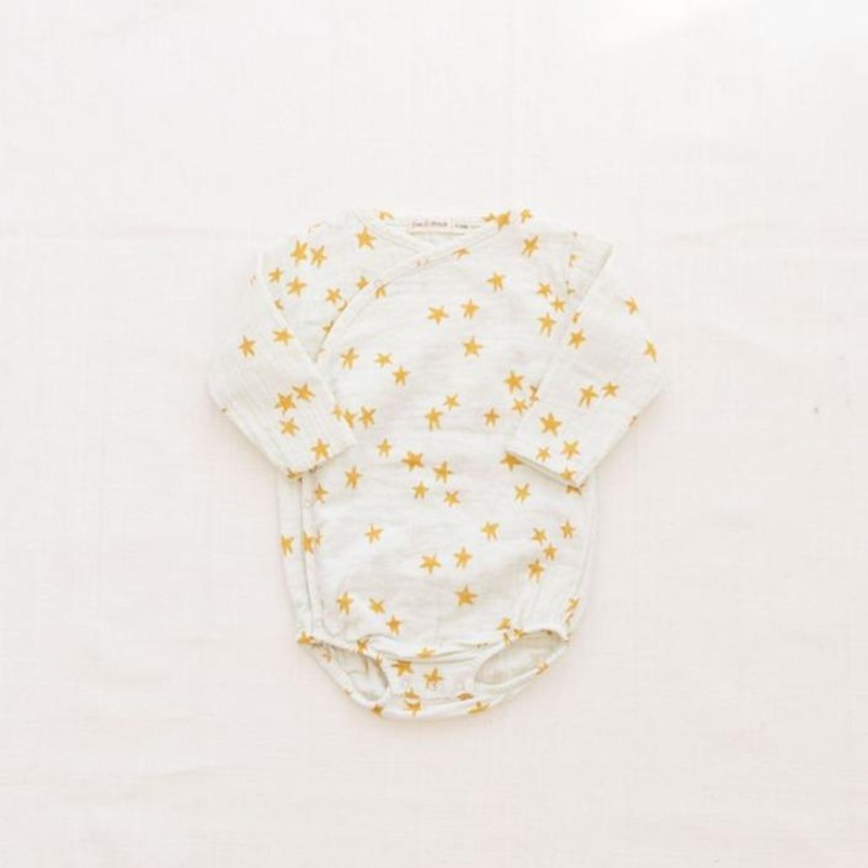 Wrap Onesie | Goldenrod Shooting Stars