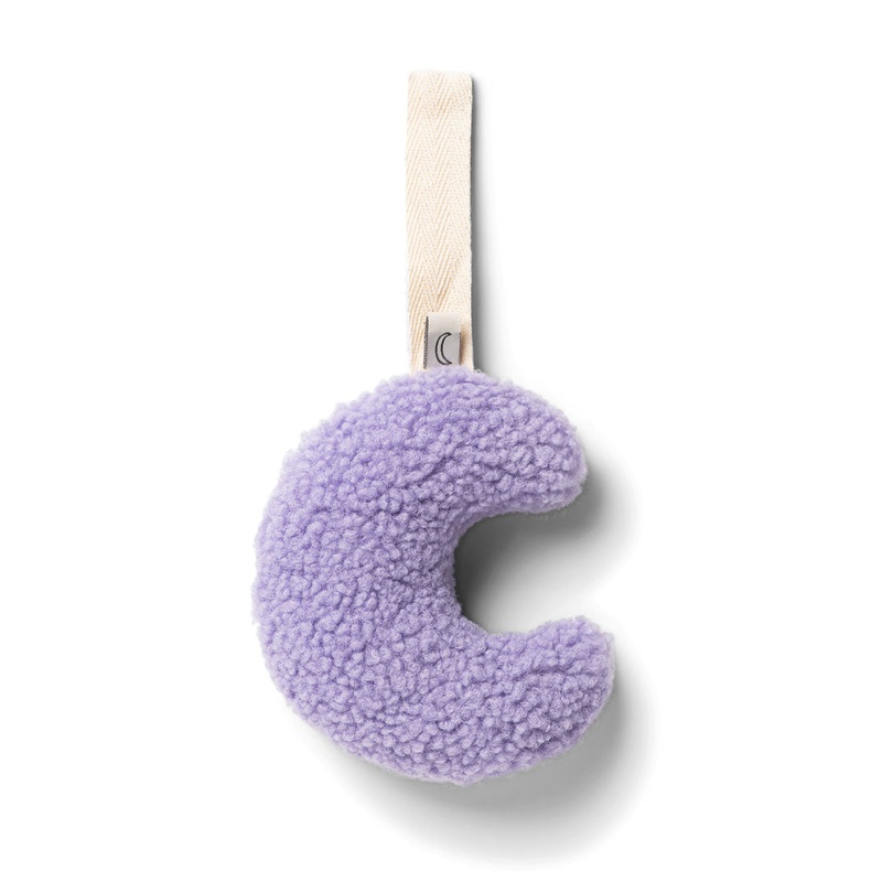 Cuddly Pacifier Holder | Teddy Purple Rain