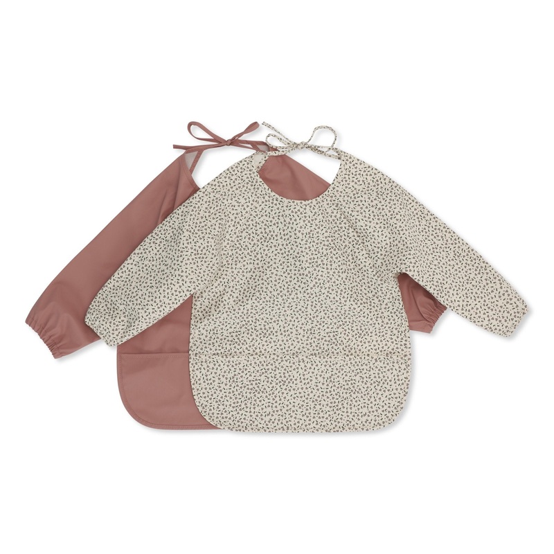 Long Sleeve Dinner Bib Pack of 2 | Milk Tank & Burlwood