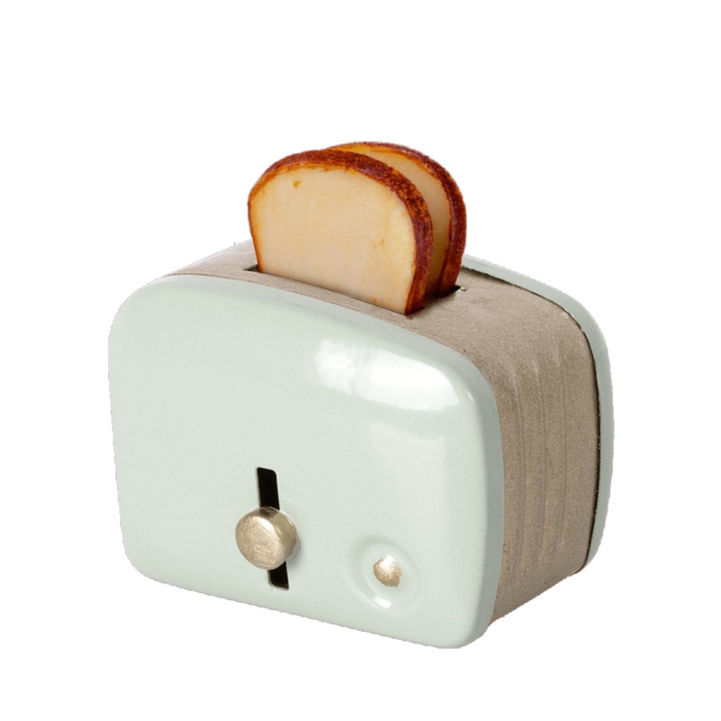 Miniature Toaster & Bread | Mint