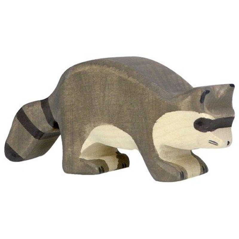 Racoon Wooden Figure