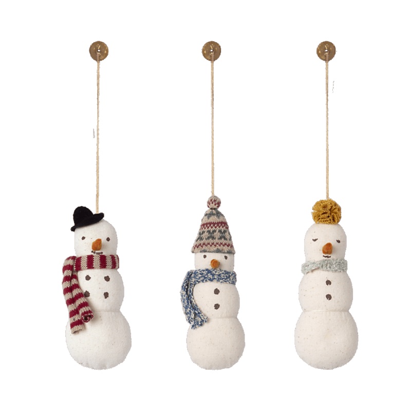 Snowman Ornament Set of 3 pcs