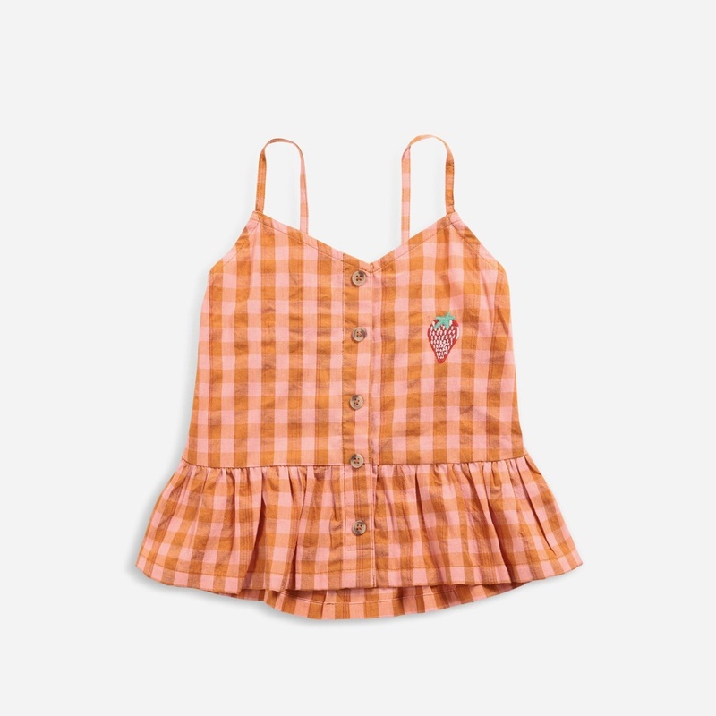 Vichy Woven Tank Top