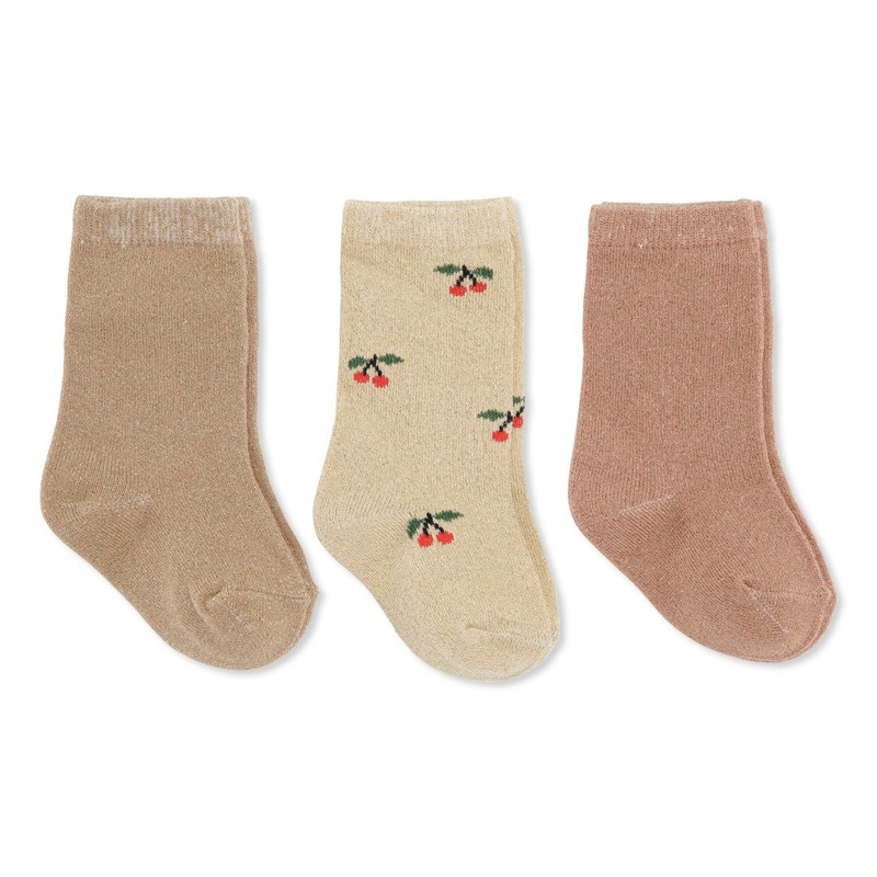 Jacquard Lurex Socks Pack of 3 | Tuscany