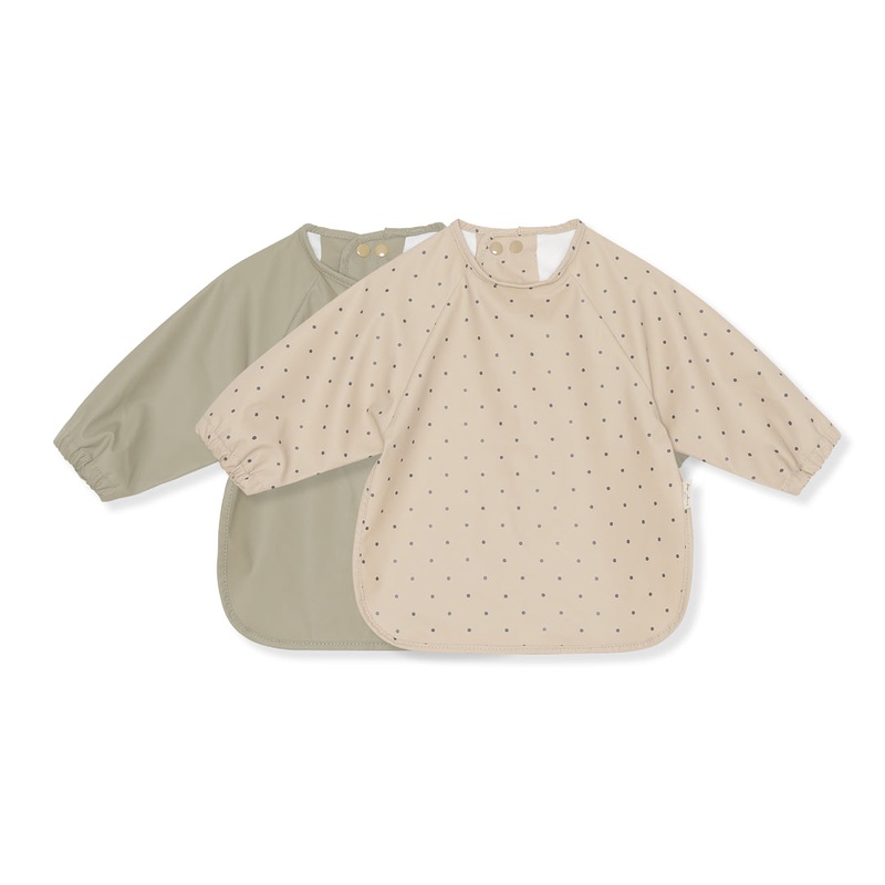 Long Sleeve Dinner Bib Pack of 2 | Dotties Magnet