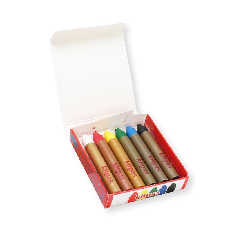Medium Crayons by Kitpas (6 Colours)