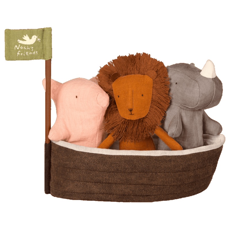 Noah’s Ark with 3 Mini Animals Rattles