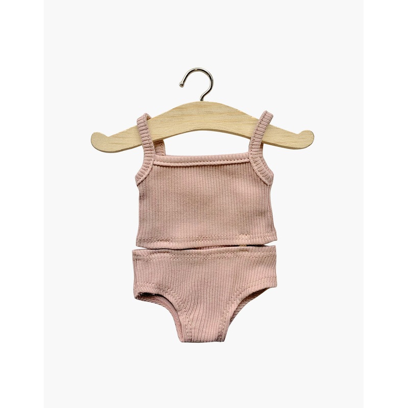 Ribbed Knit Girl’s Doll Underwear | Orchid Pink for Minikane x Gordis Dolls