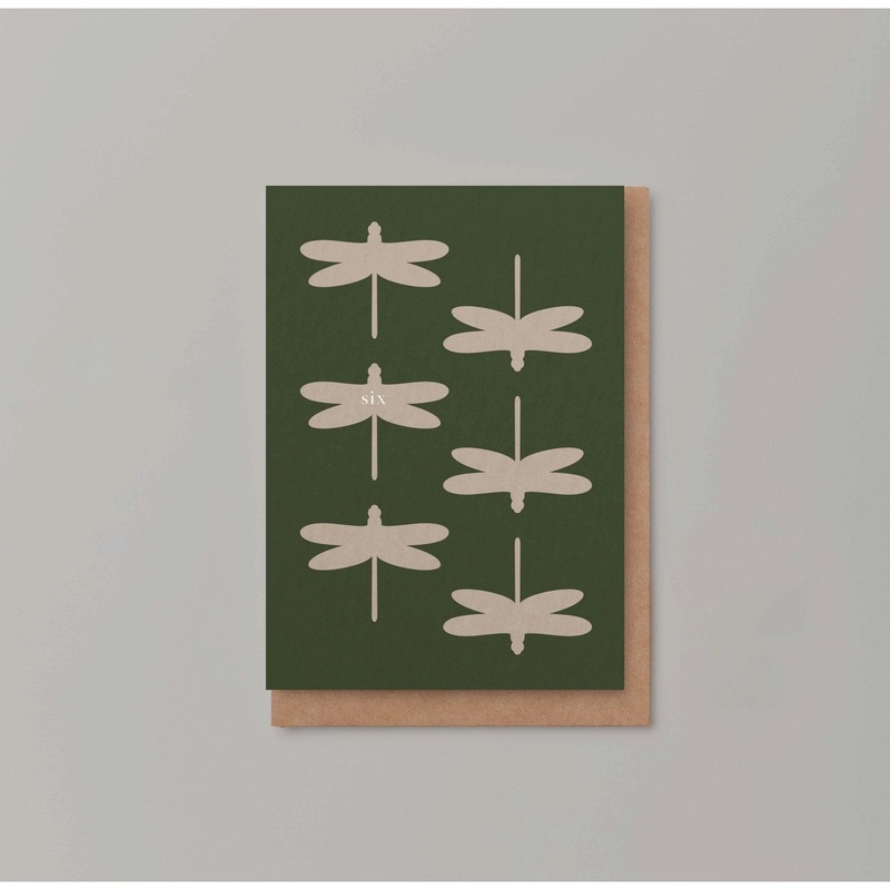 ‘SIX’ Nature Birthday Card