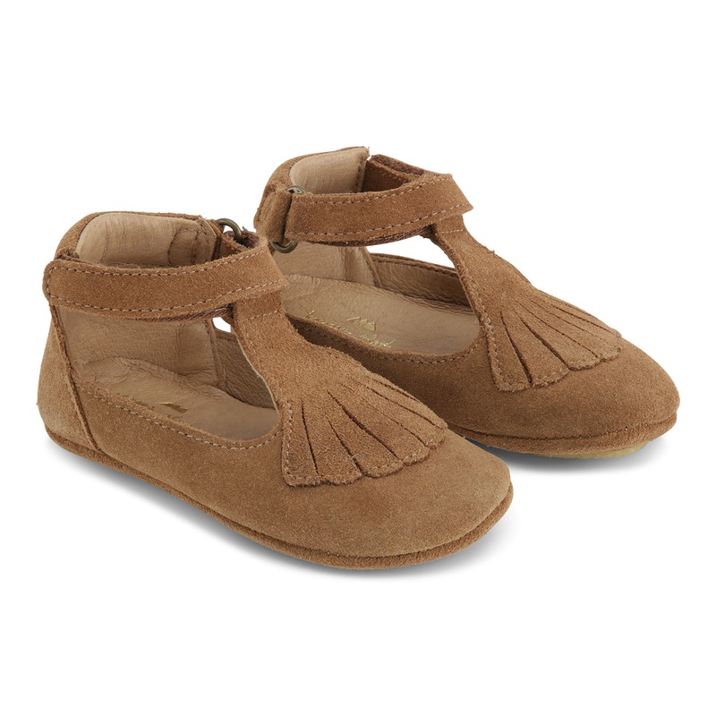 Coco Suede Footies | Cognac