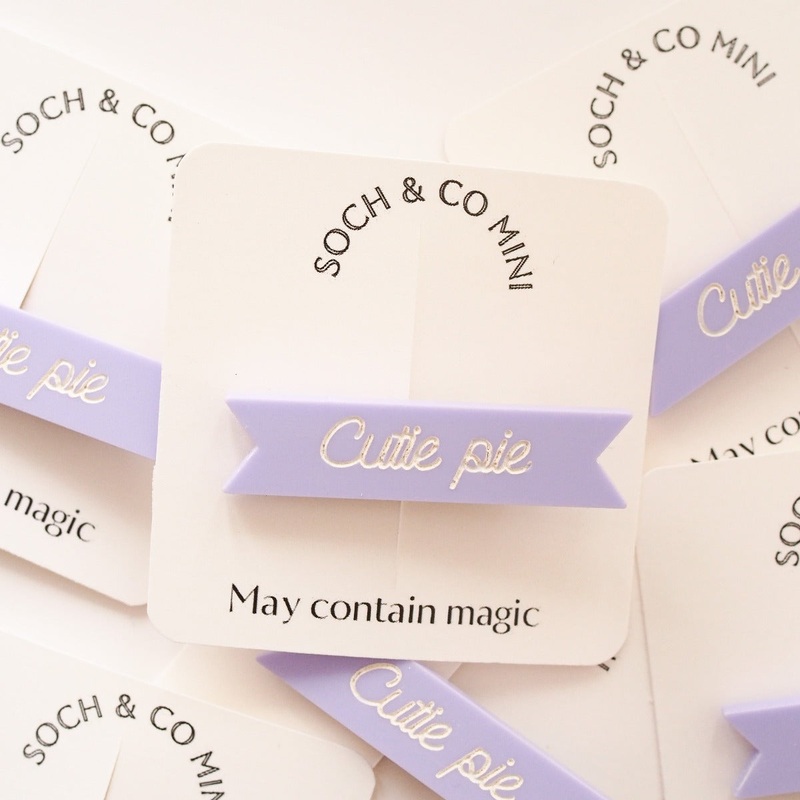 Cutie Pie Acrylic Hair Clip | Parma Violet