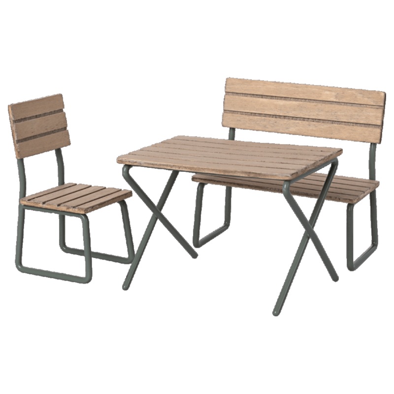 Garden Set – Table w. Chair and Bench, Mouse