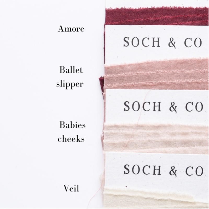 Hand Frayed Ribbon | Ballet Slipper