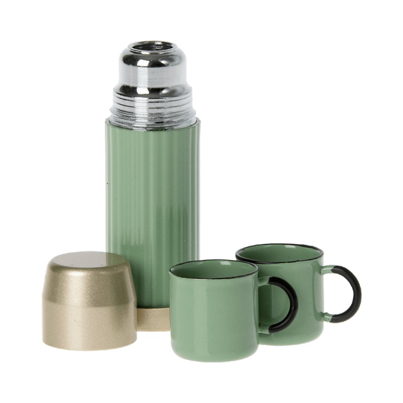 Maileg Thermos and Cups | Mint