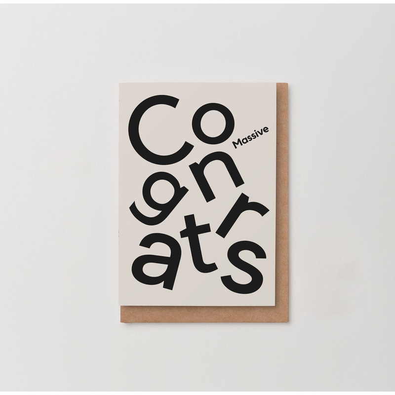 ‘Massive Congrats’ Card
