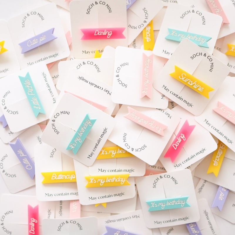 Sunshine Acrylic Hair Clip | Lemon Bon Bon