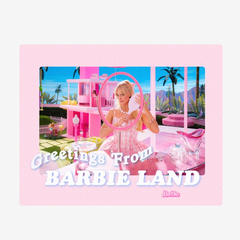 Greetings From Barbie Land Canvas Print  Barbie The Movie